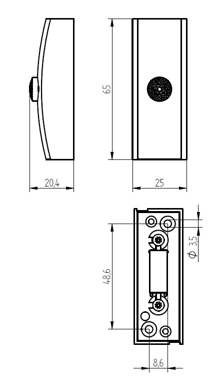 Klingeltaster Golf KKO 2001 WS/WS