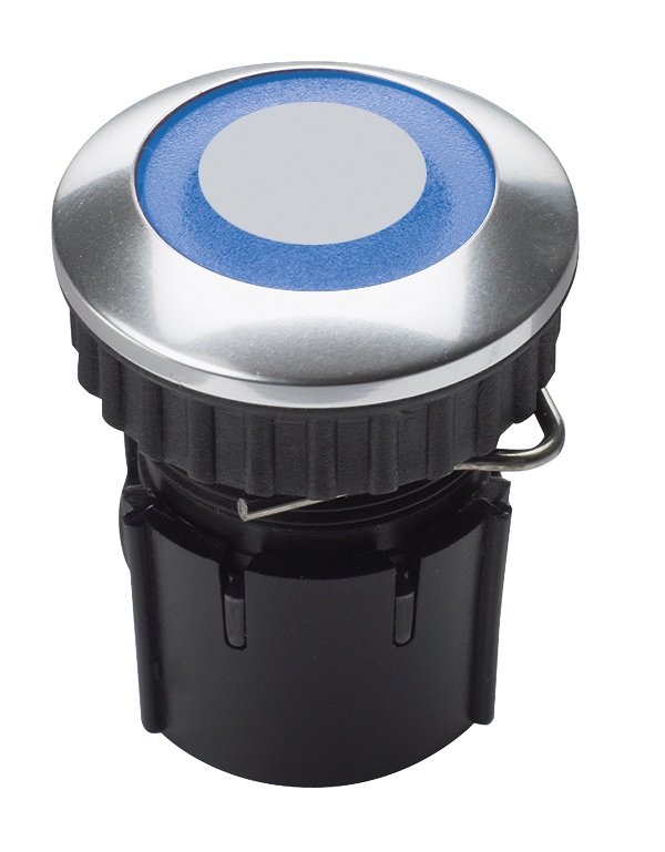 Klingeltaster LED-Ring blau PROTACT 220 LED